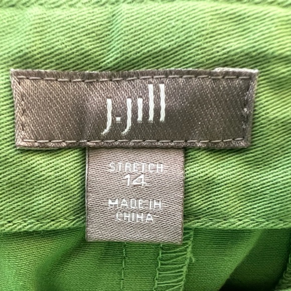 J. JILL  GREEN SKIRT WITH SIDE CONCEALED ZIPPER - Picture 4 of 6